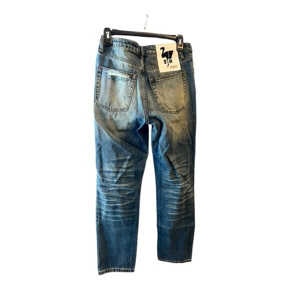 Sandrine Rose Trucker Style Ripped Jeans Size 27-15 - Picture 4 of 6